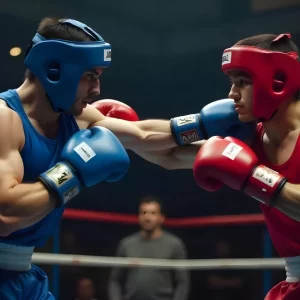 Boks komandası və məşqçi raundlar arasında rinqin küncündə